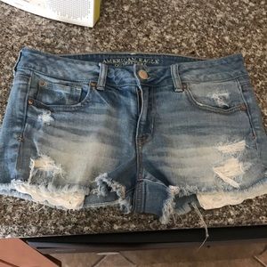 Distressed shorts